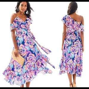 Lilly Pulitzer Marianna Wrap Dress Medium EEUC